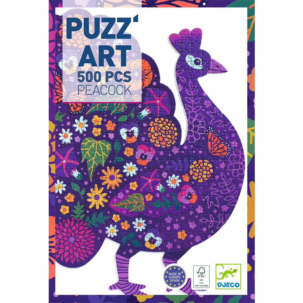 Djeco Toys and games Puzzles - Puzzart Peacock