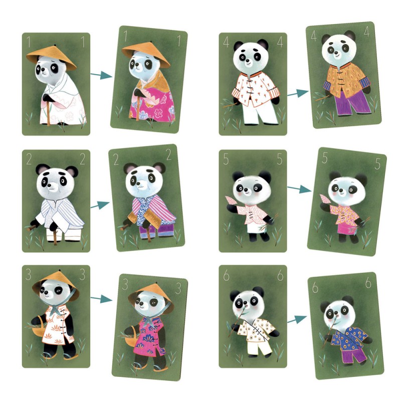 Djeco DIY Φτιάχνω Χρωματίζω κάρτες από επιτραπέζιο Οικογένειες ζώων