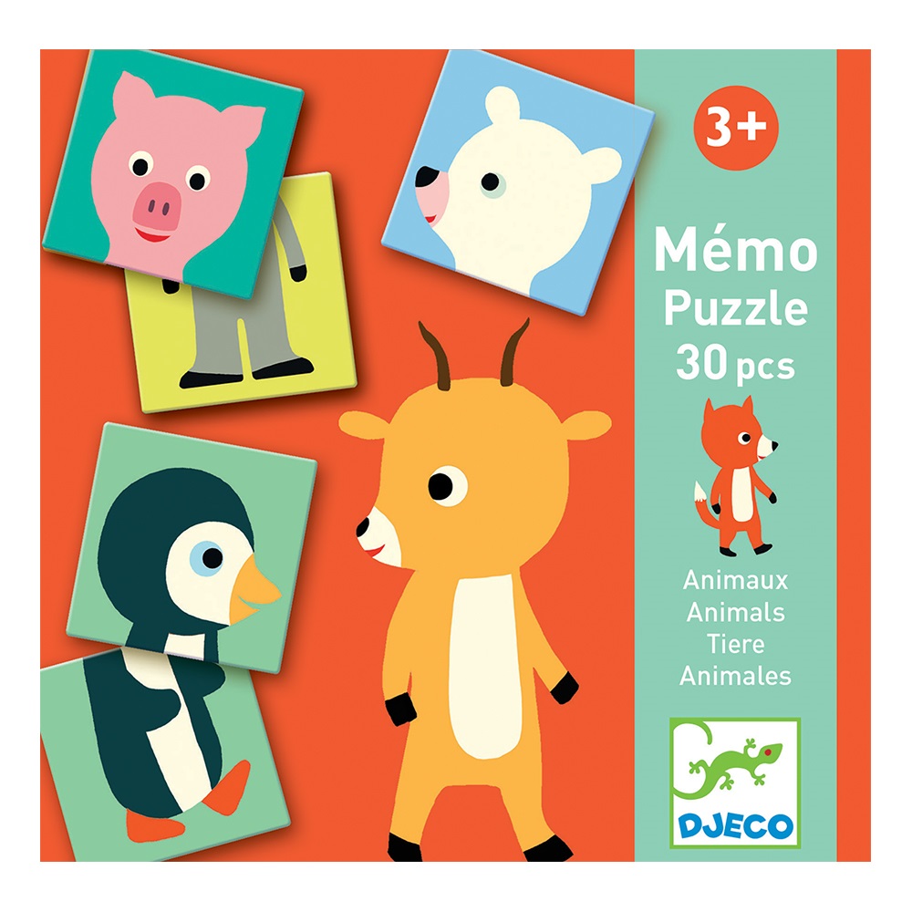 Djeco Educational games Memo Animo-puzzle