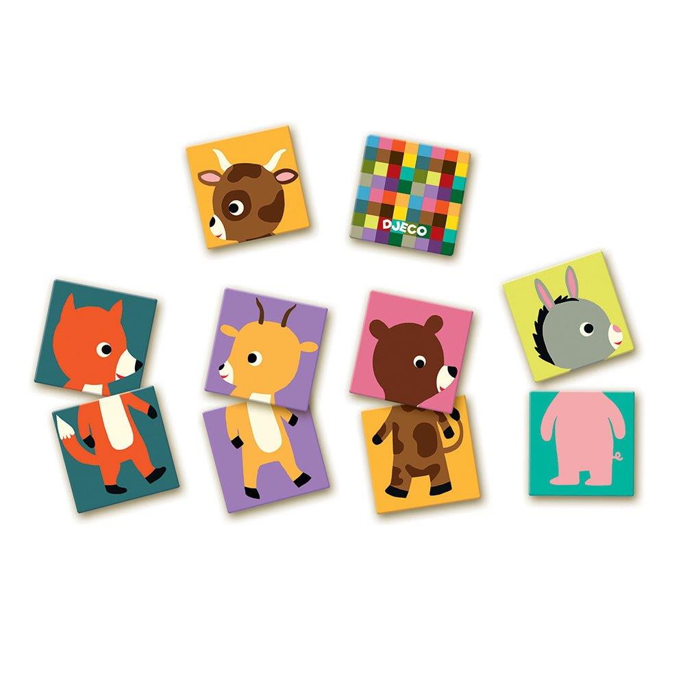 Djeco Educational games Memo Animo-puzzle