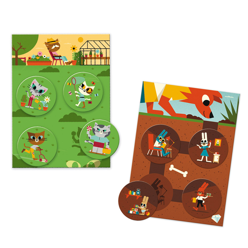 Djeco Educational games Funny animals