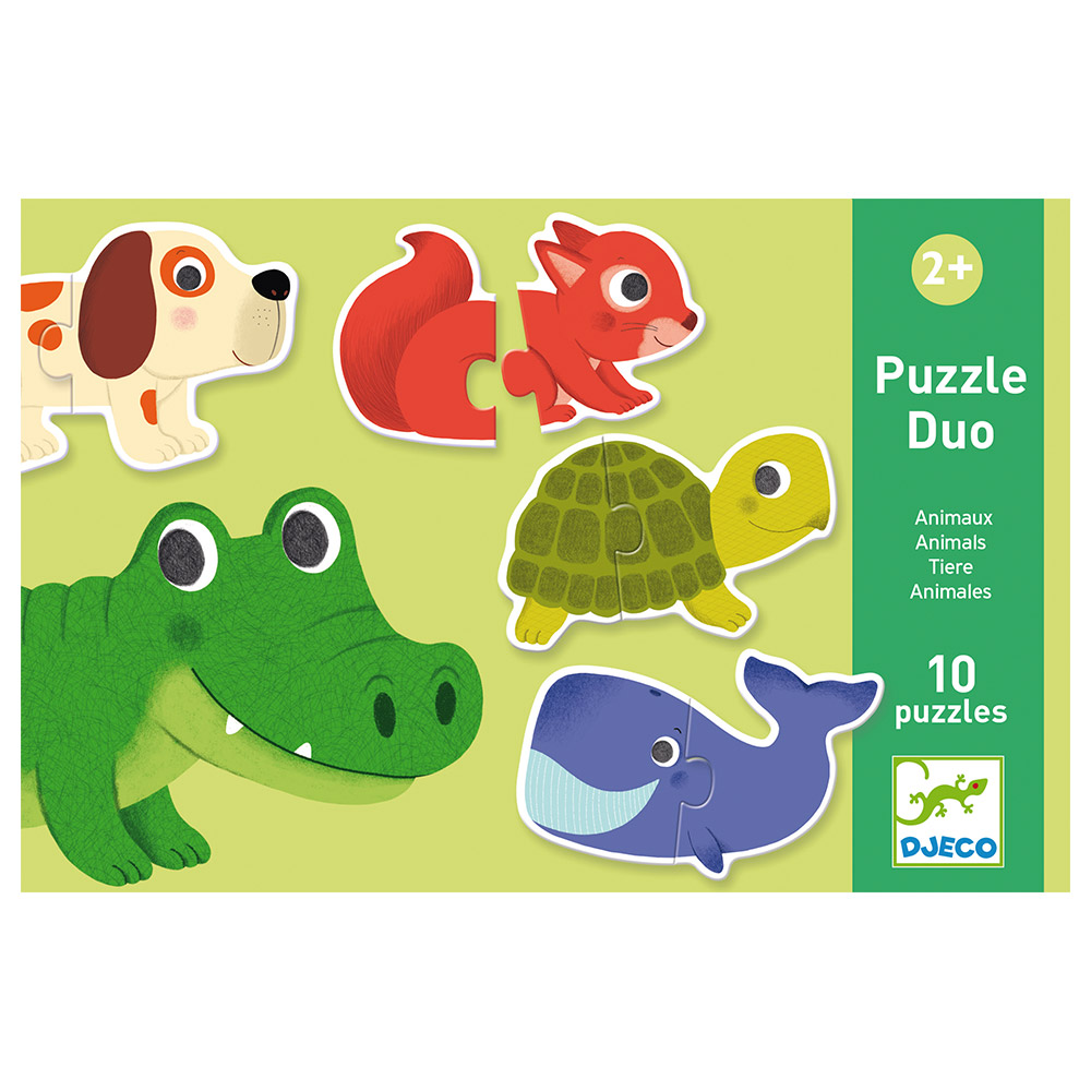Djeco Educational games - Puzzle duo-trio Animals