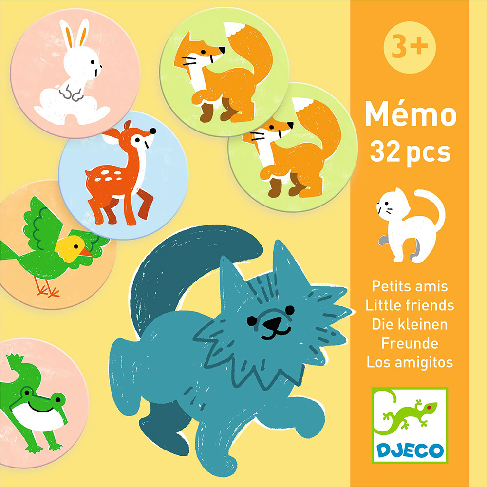 Djeco Memo Little friends 32pcs.