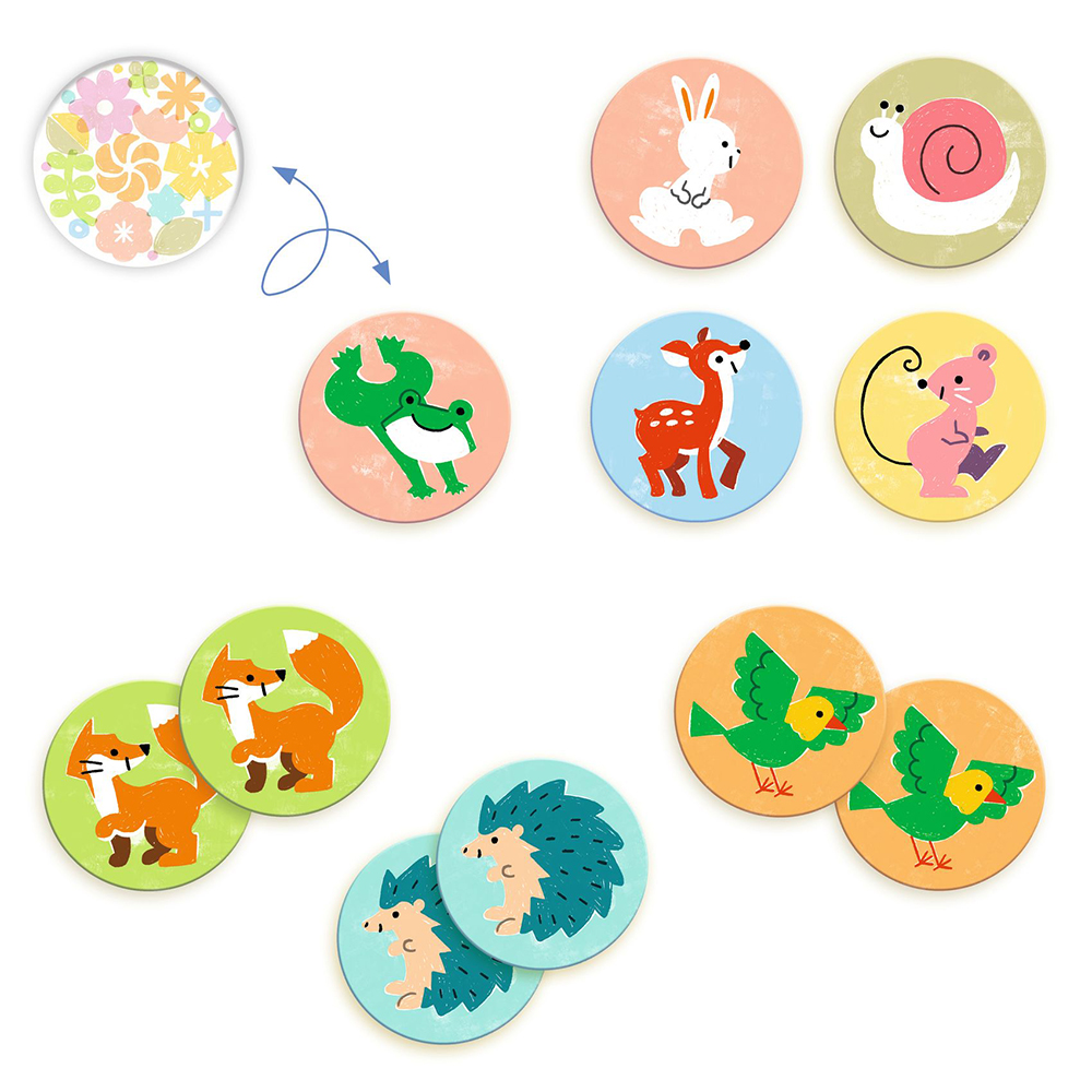 Djeco Memo Little friends 32pcs.