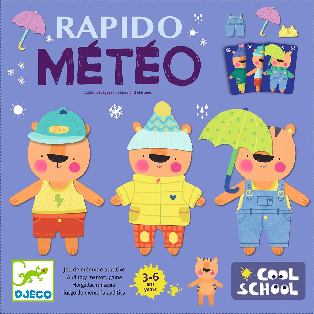 Djeco Επιτραπέζιο μνήμης Rapido Meteo