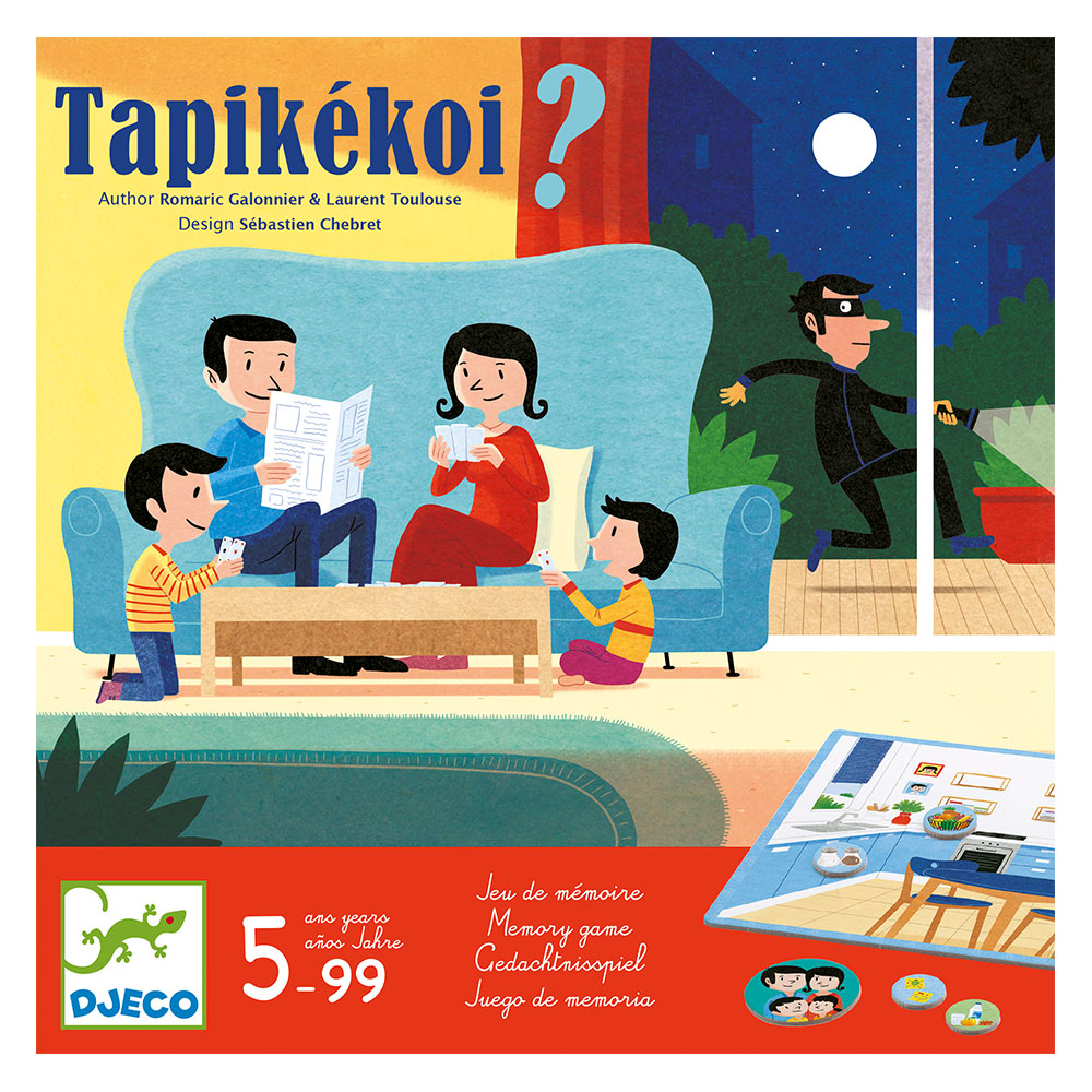 Djeco Επιτραπέζιο Μνήμης Tapikekoi - Βρείτε τα κλεμμένα αντικείμενα