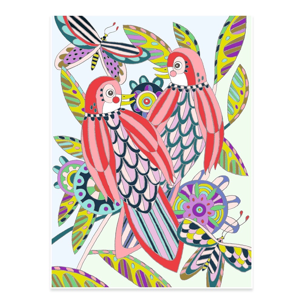 Djeco Art and craft Colouring Gallery Birds
