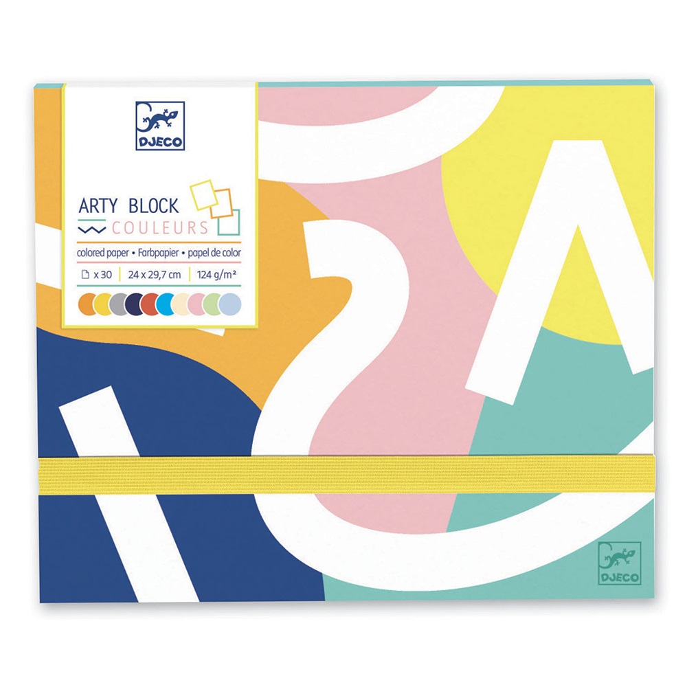 Djeco The colours - For older children Arty block - Colored paper