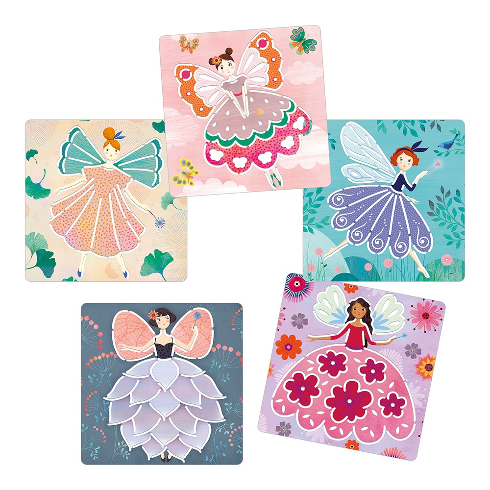 Djeco Small gifts for older ones - Stencils Fairies