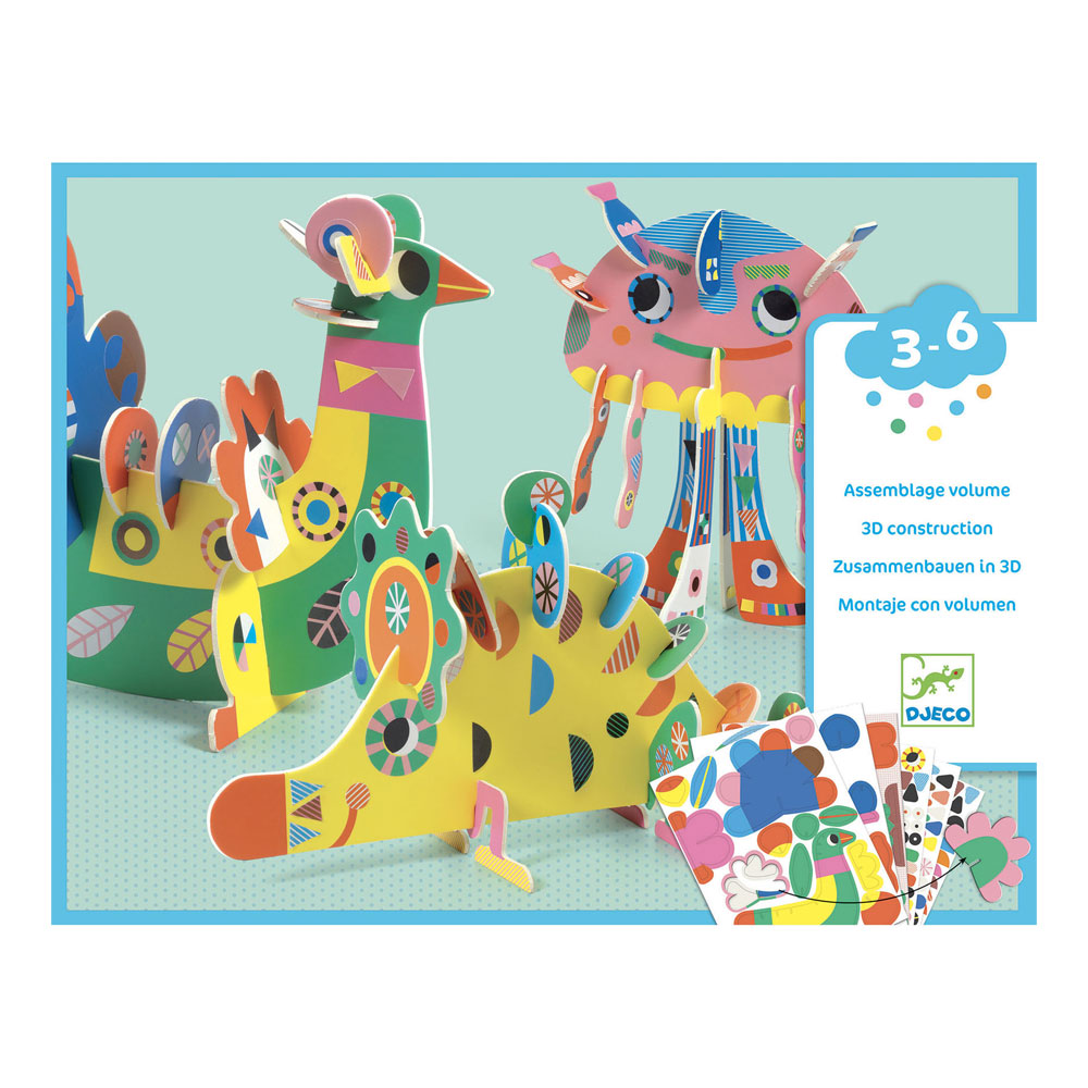 Djeco Three 3D animals