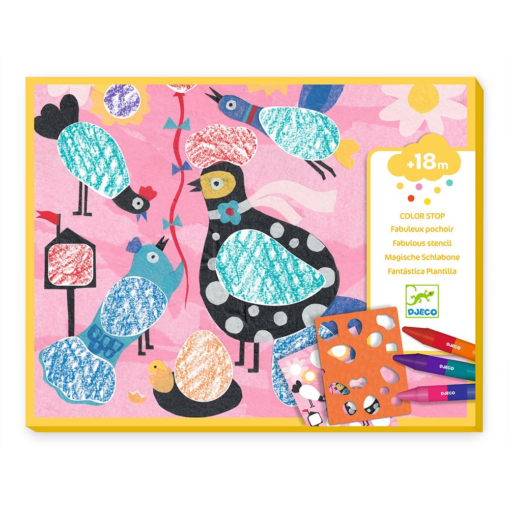 Djeco Art and craft Little ones - Colouring Birdie & Co