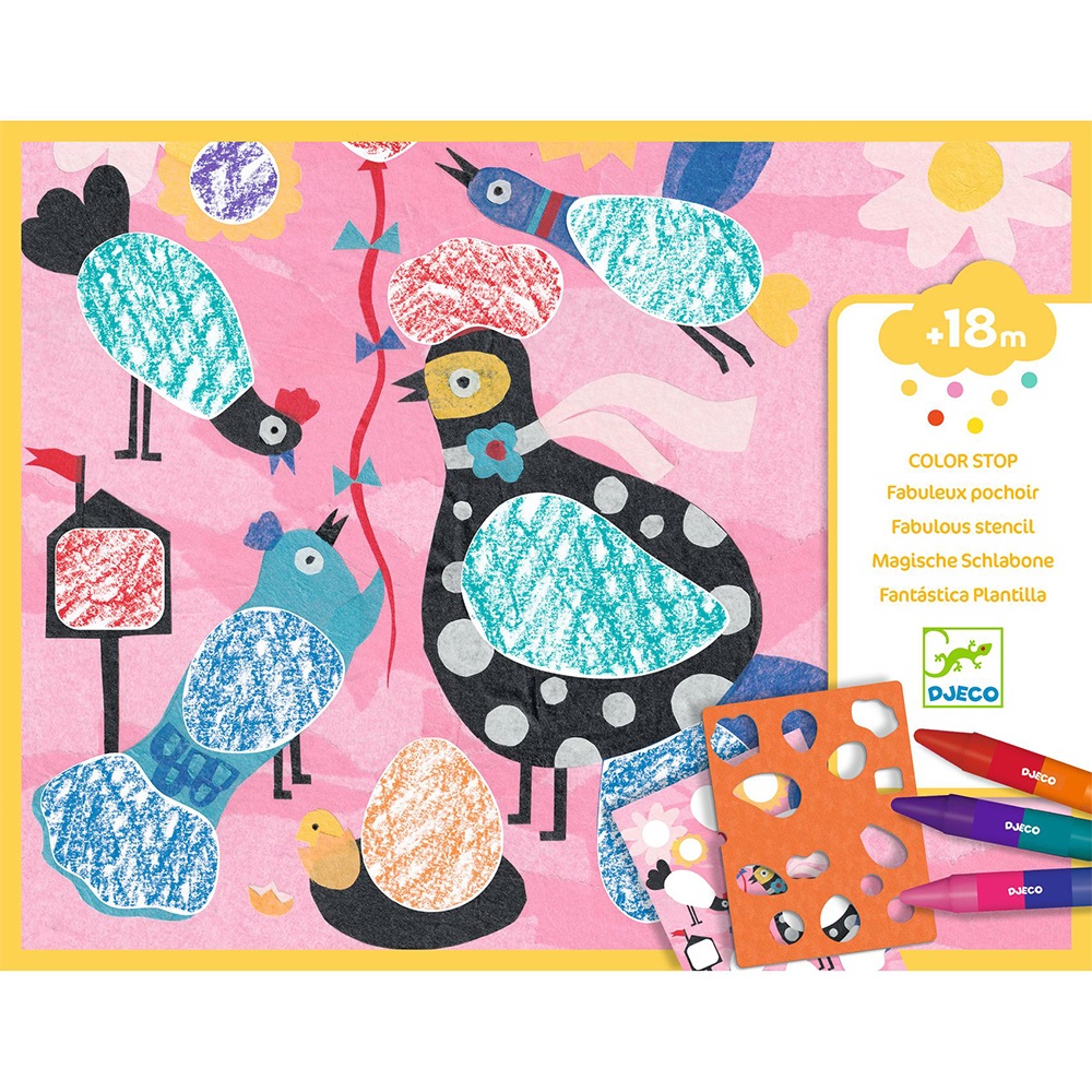 Djeco Art and craft Little ones - Colouring Birdie & Co