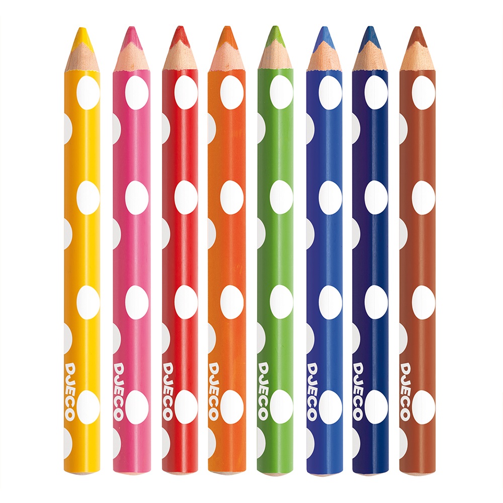 Djeco The colours - For little ones 8 colouring pencils for little ones