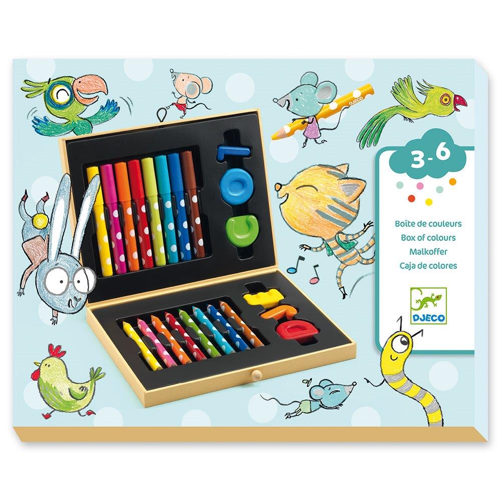 Djeco Design The colours - For little ones Box of colours for toddlers