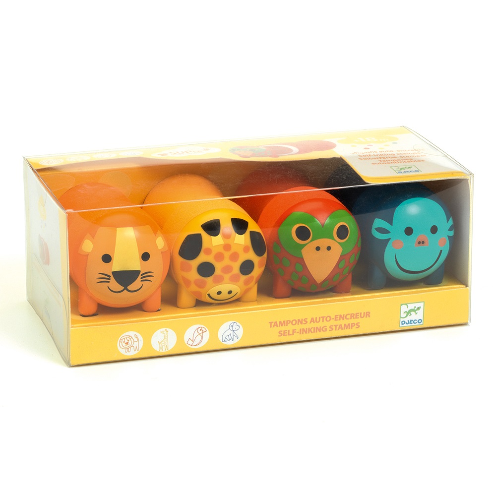 Djeco Colours for little ones Stamps for little ones - Safari animals