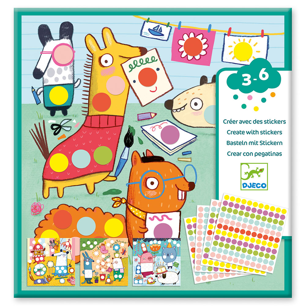 Djeco Small gifts - Stickers With coloured dots