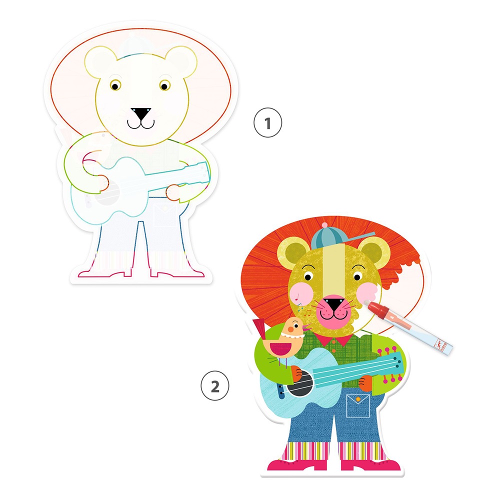 Djeco Magic Coloring - Animalolen
