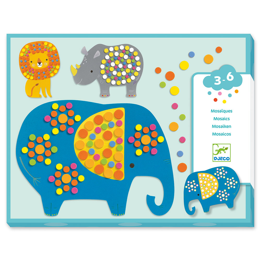 Djeco Young children - Collages Jungle douce