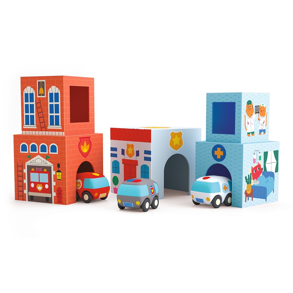 Djeco Toys and games Early years - Blocks for infants TopaniCar