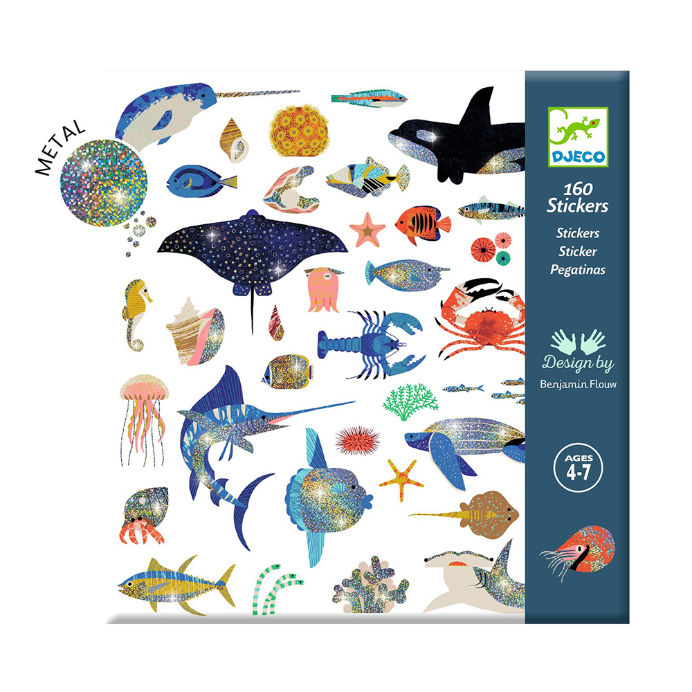 Djeco Art and craft Small gifts for older ones - Stickers Ocean