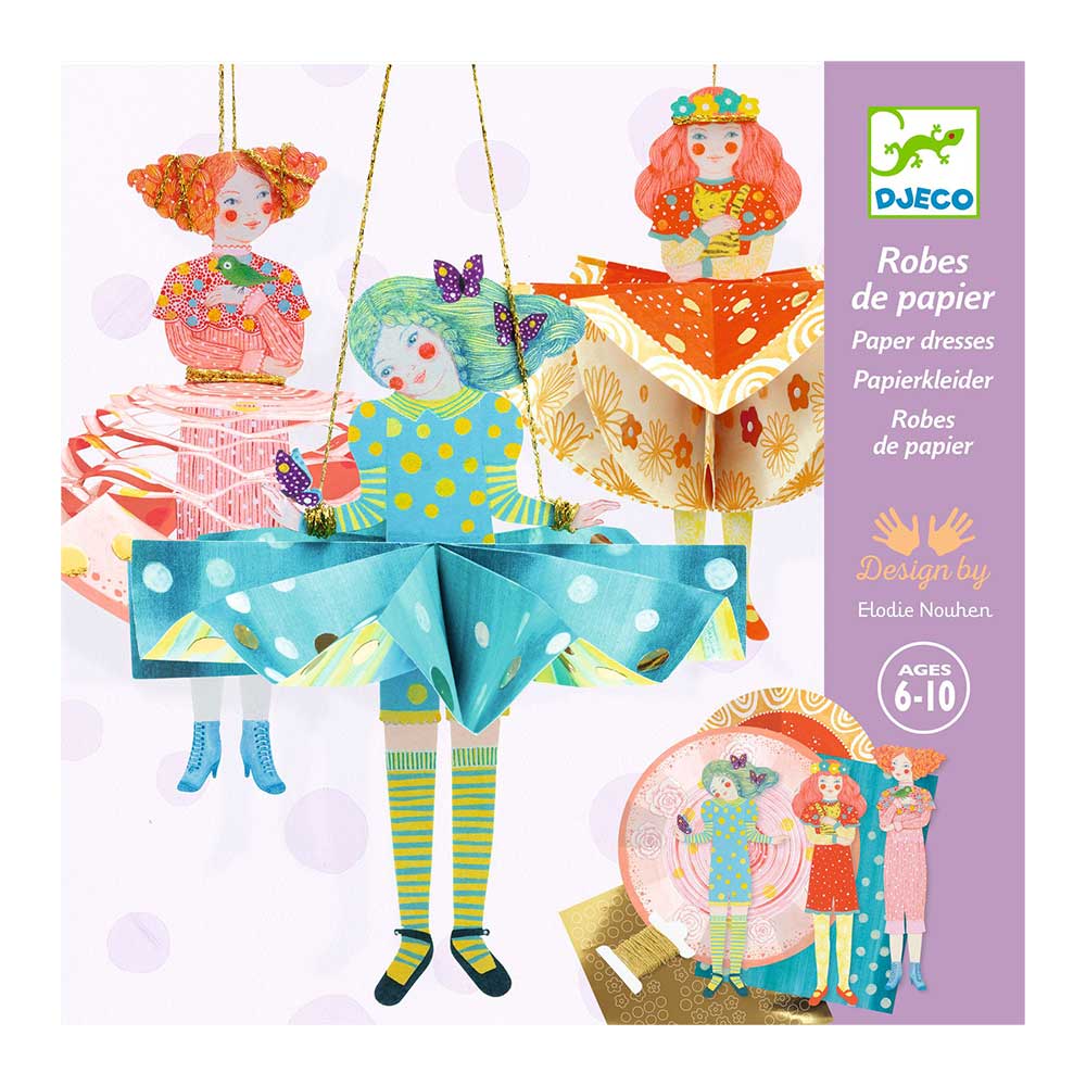 Djeco Art and craft Paper creations Paper dresses