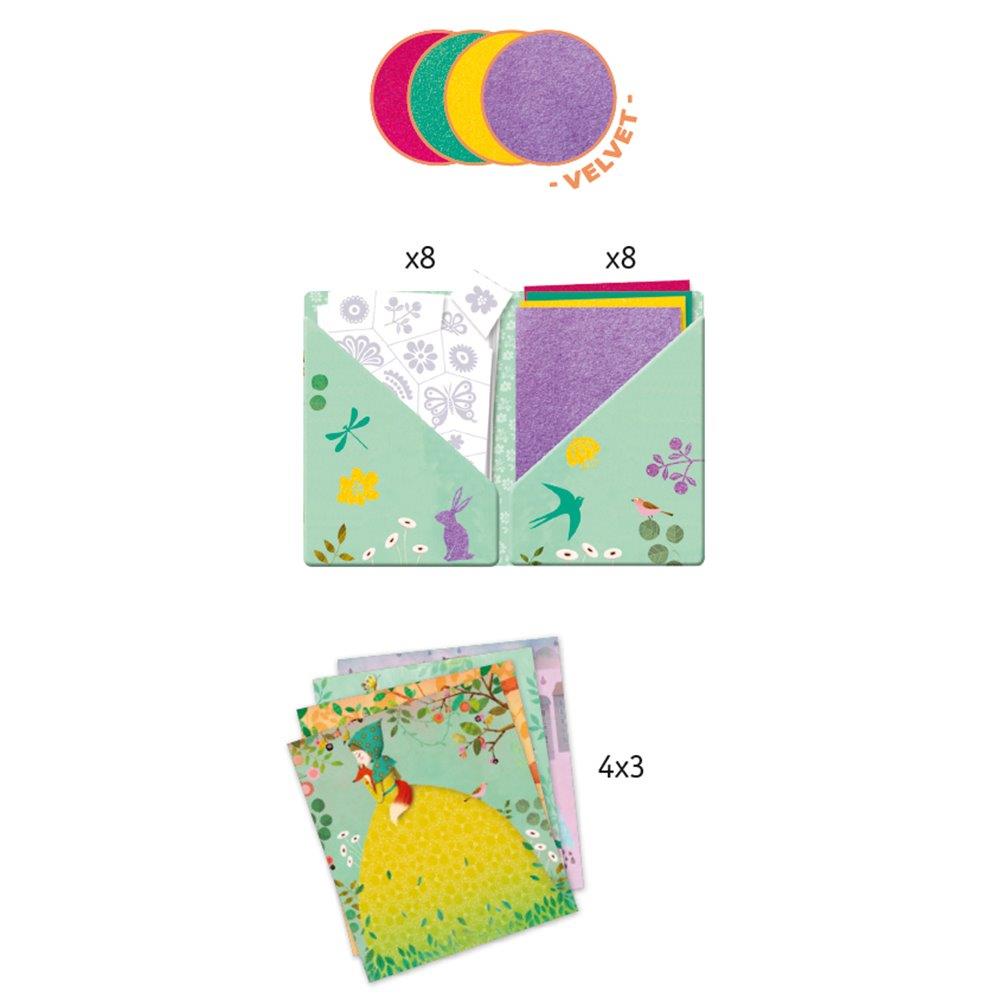 Design For older children - Artistic Patch Velvet Collages - Fair maidens