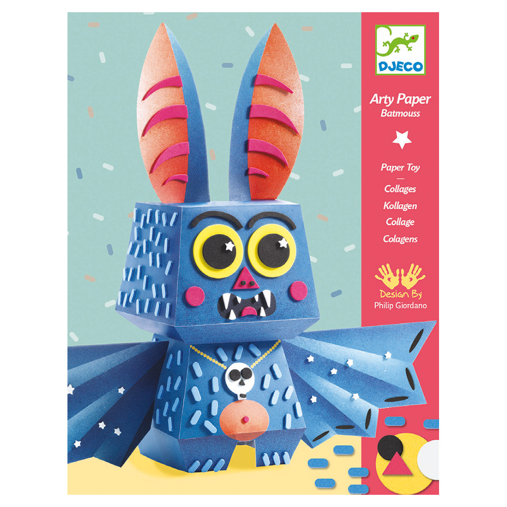 Design For older children - Arty paper Batmouss