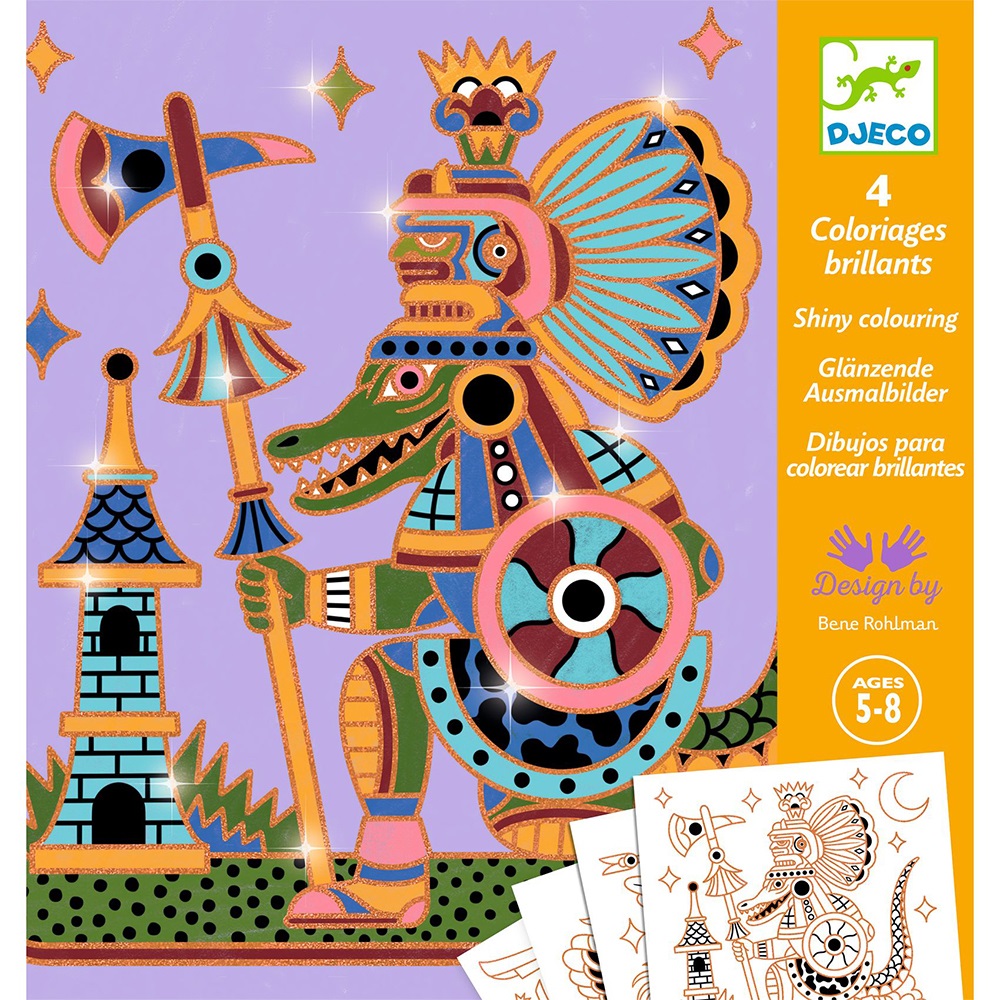 Djeco Art and craft Small gifts for older ones - Colouring surprises Animal warriors