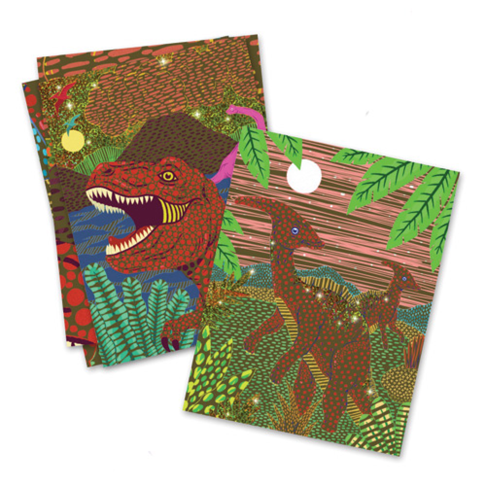 Design Small gift - Scratch cards When dinosaurs reigned