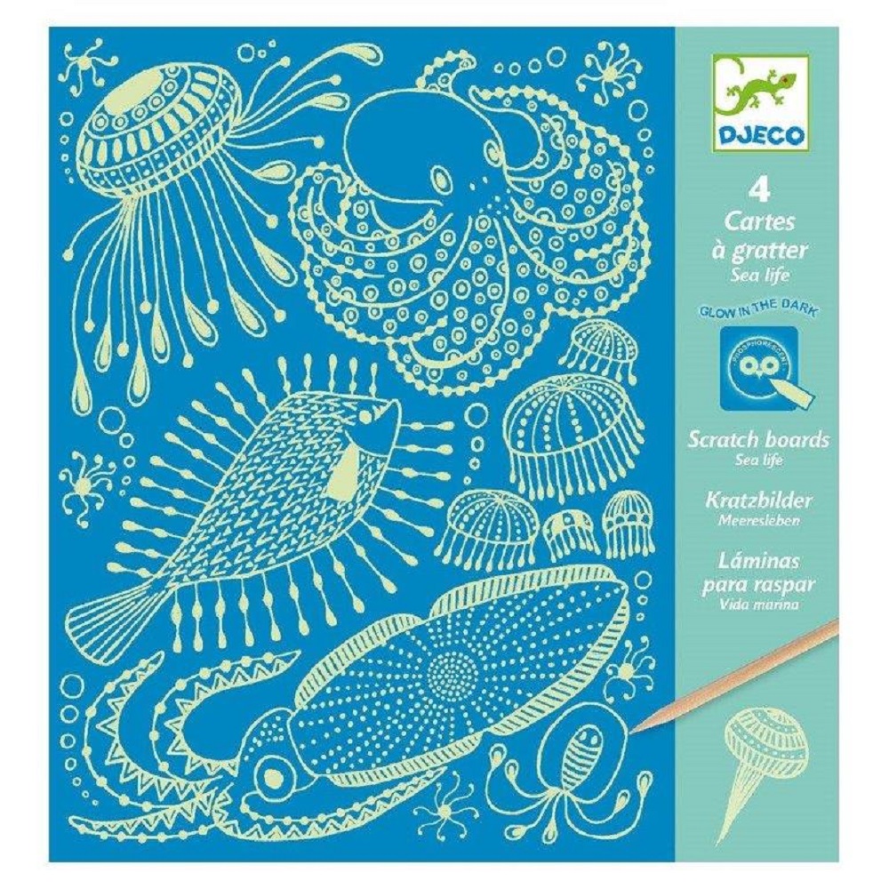 Djeco Design Small gifts - Scratch cards Sea life