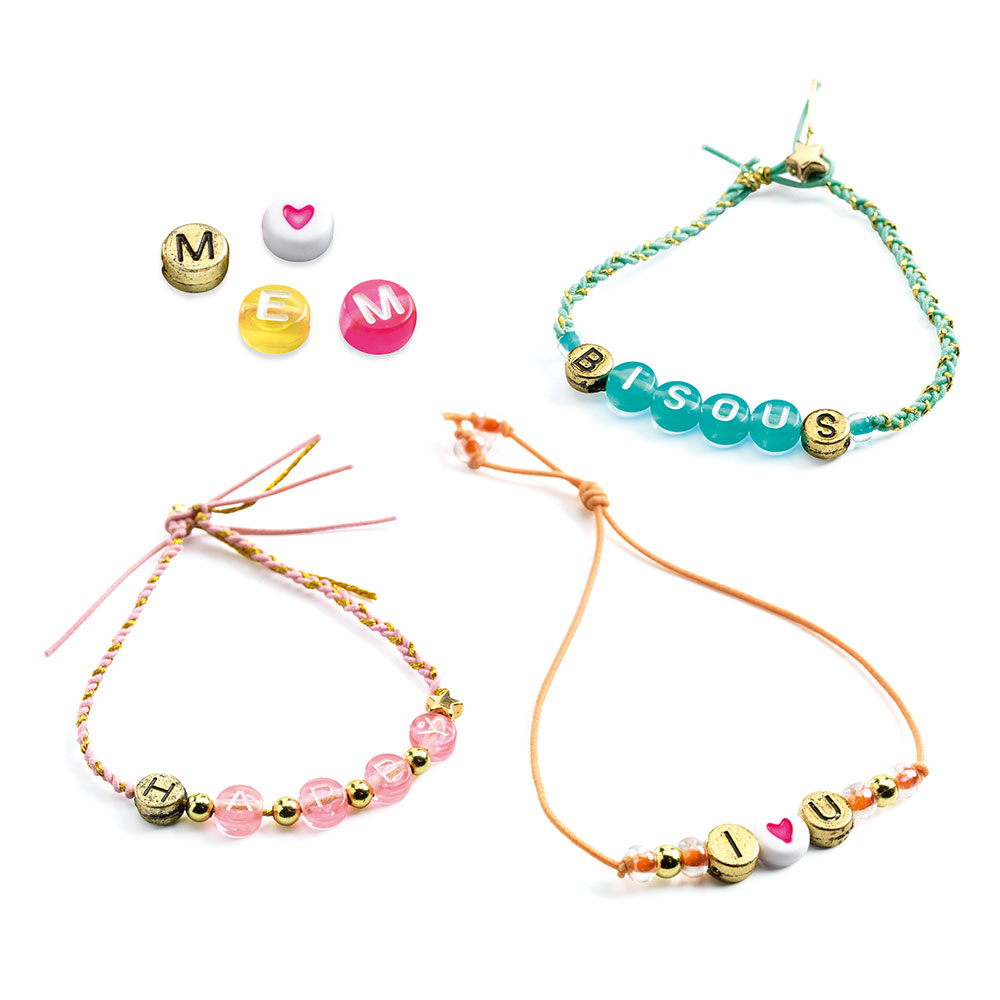 Djeco Design Needlework - Beads and jewellery Alphabet beads