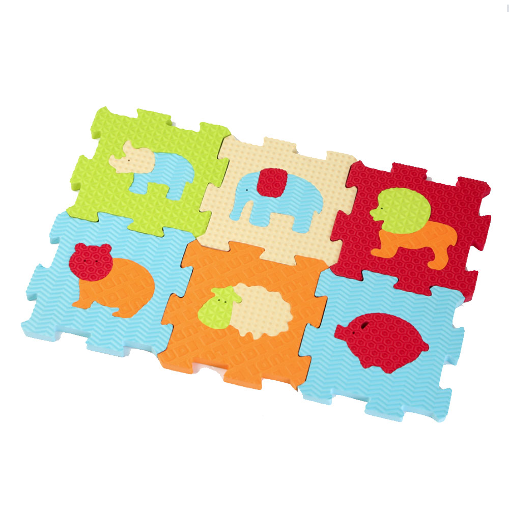 Ludi Foam puzzle pieces with animals