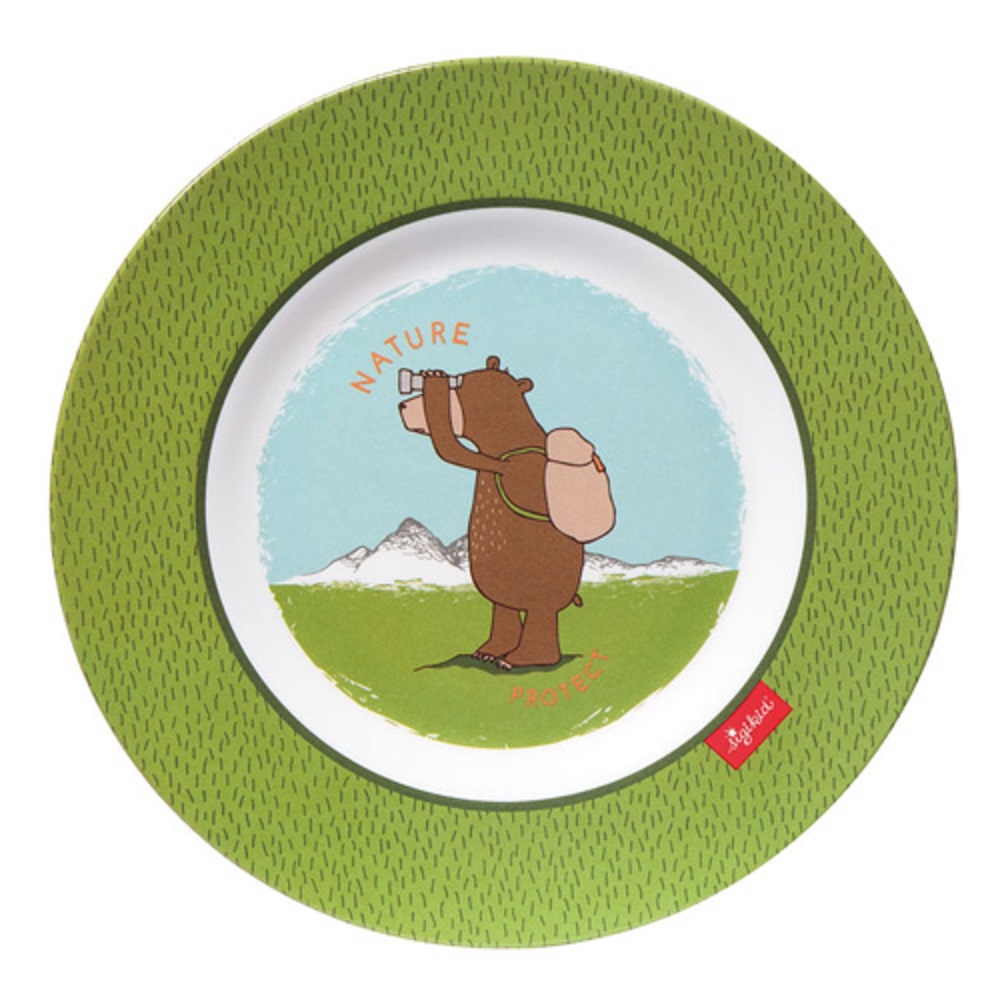 Sigikid Melamine plate, Forest Grizzly