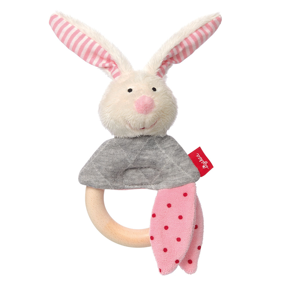 Sigikid Grasp toy rabbit rose, Urban Baby Edition