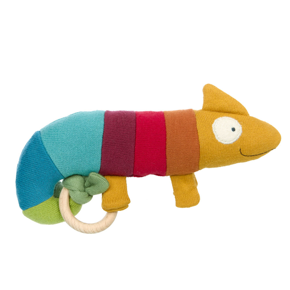 Sigikid Grasp toy chameleon knitted