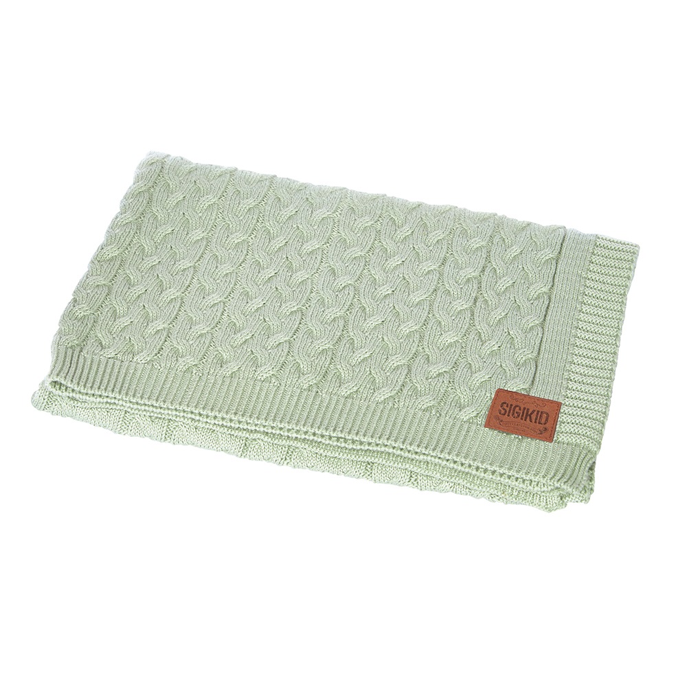 Sigikid Βρεφική πλεκτή κουβέρτα Μέντα 70x100εκ.