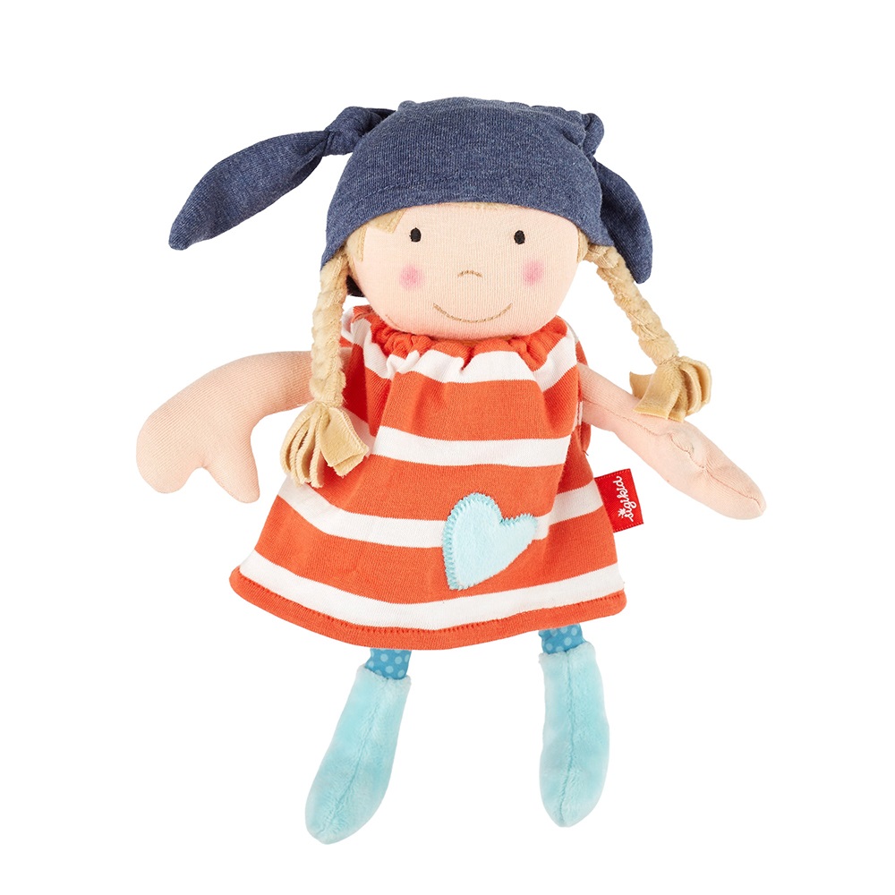 Sigikid Doll with dress orange, Softdolls