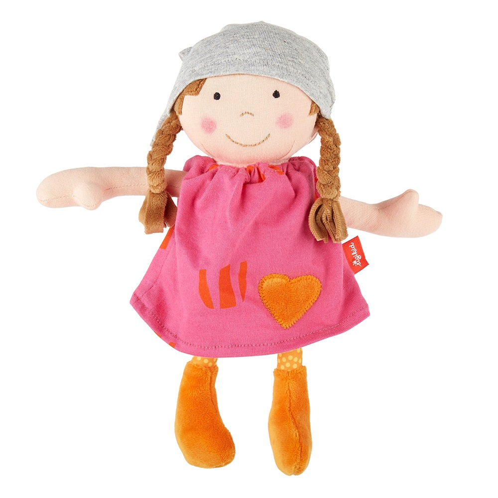 Sigikid Doll with dress pink, Softdolls