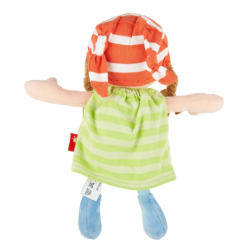 Sigikid Doll with dress green, Softdolls