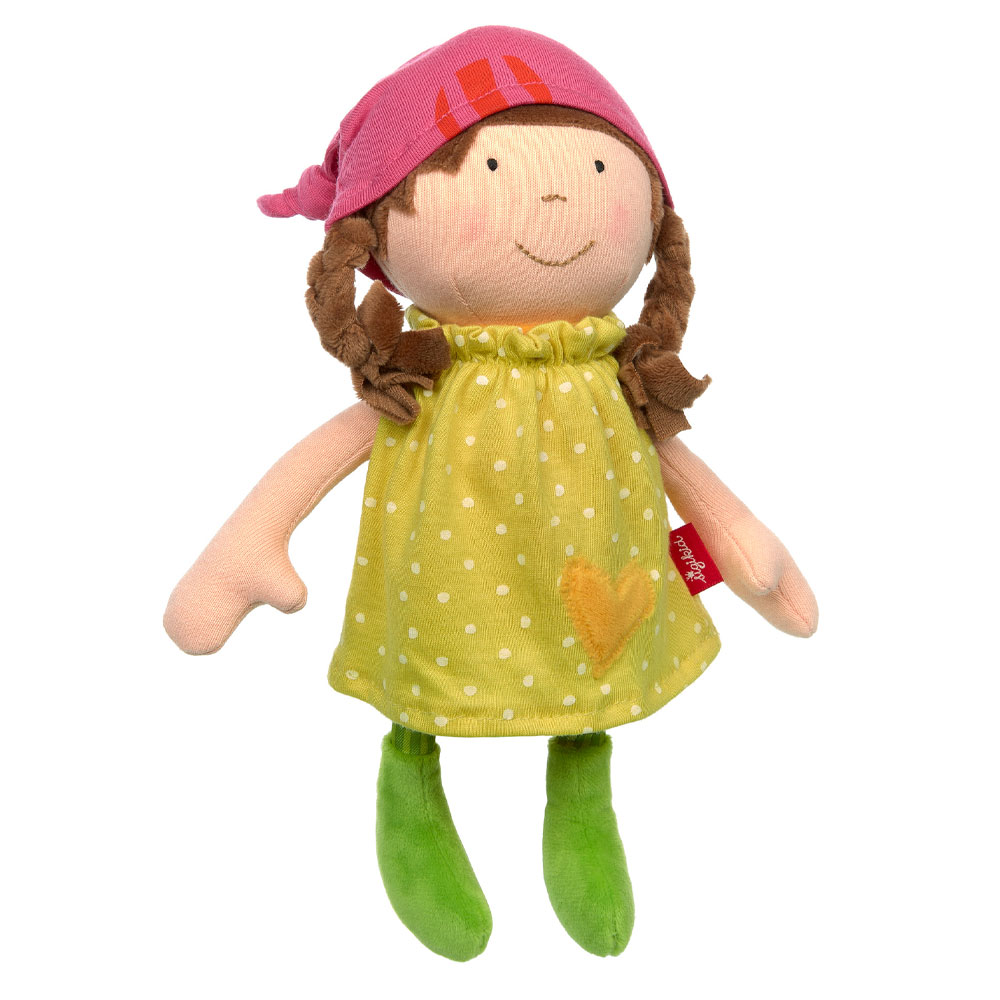 Sigikid Doll with dress yellow, Softdolls
