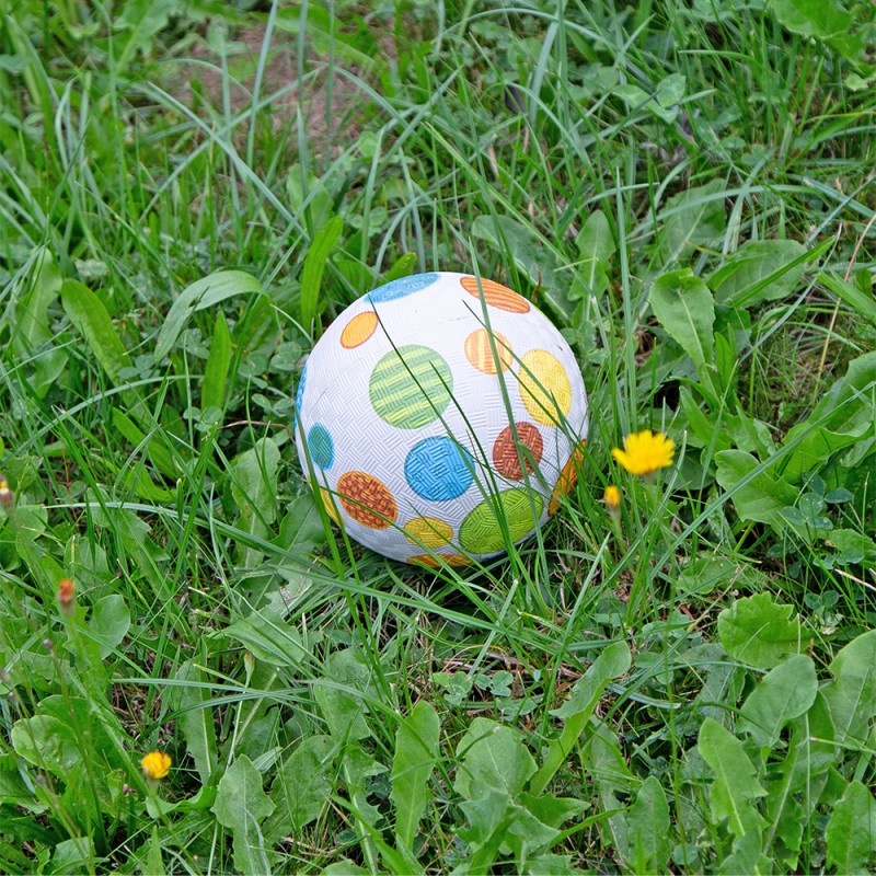 Sigikid μπάλα από φυσικό καουτσούκ 'Βούλες' 12 εκ.