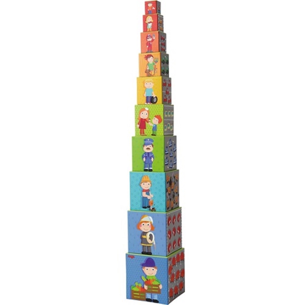 Haba Stacking Cubes Zippy Cars