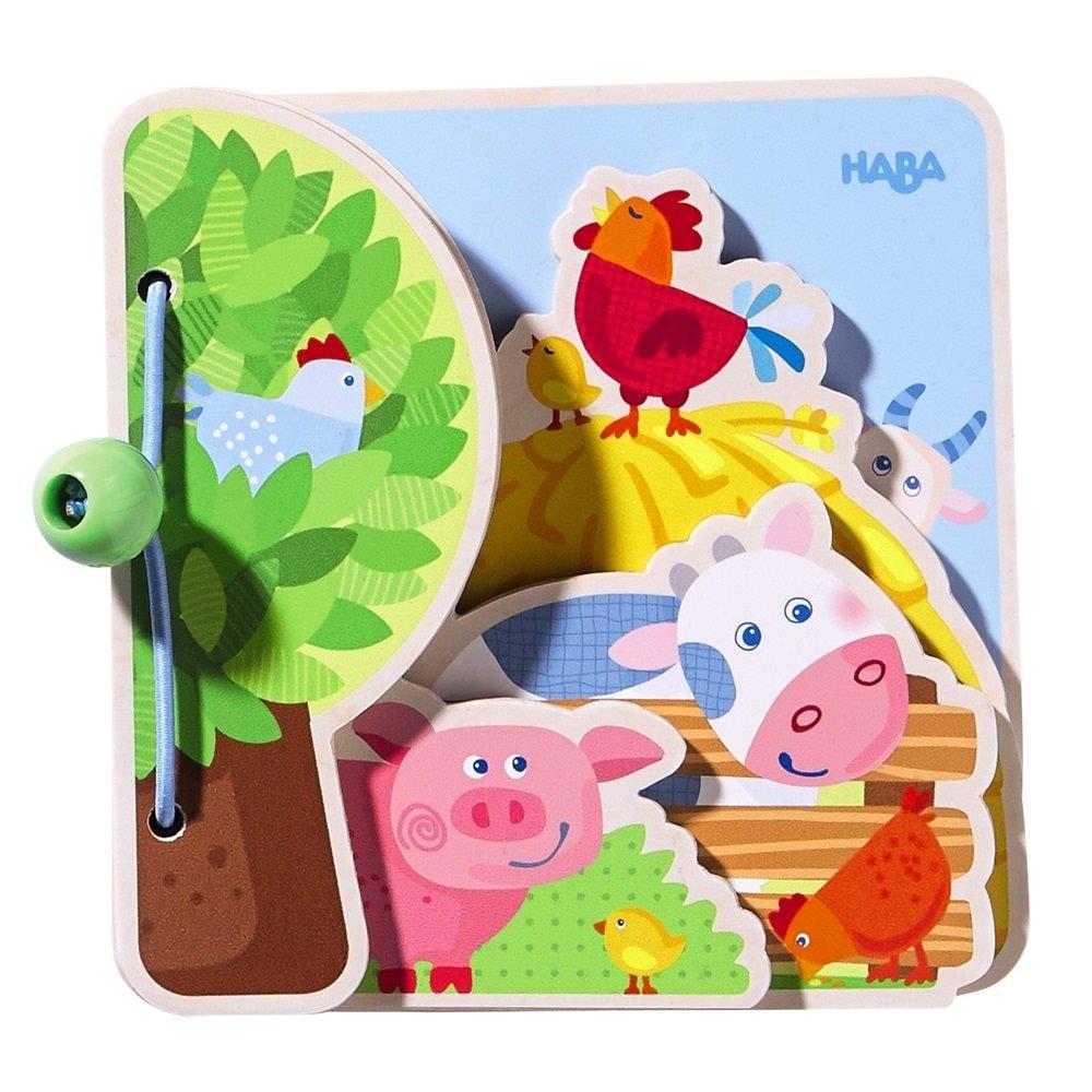 Haba Wooden Baby book Farm Friends