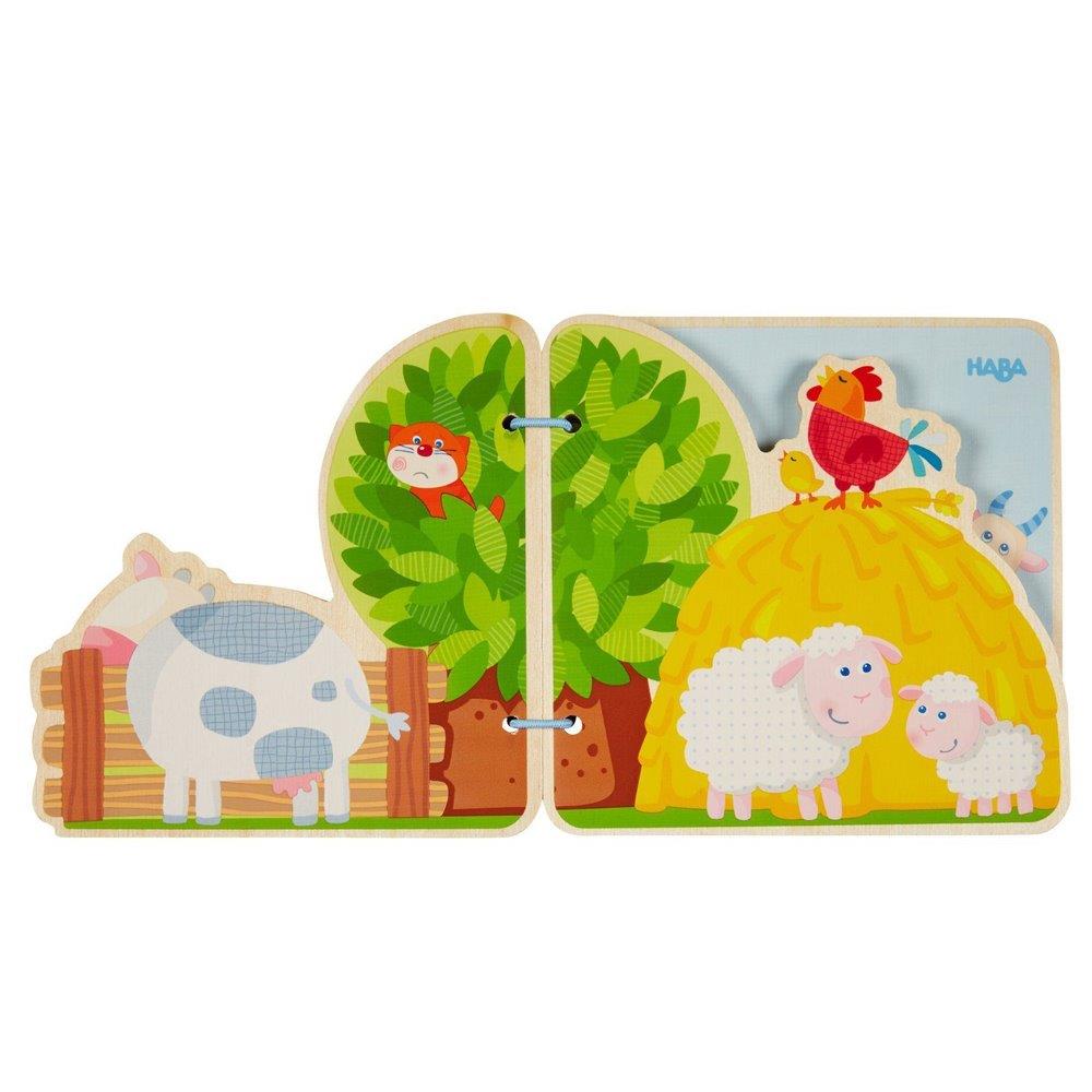 Haba Wooden Baby book Farm Friends