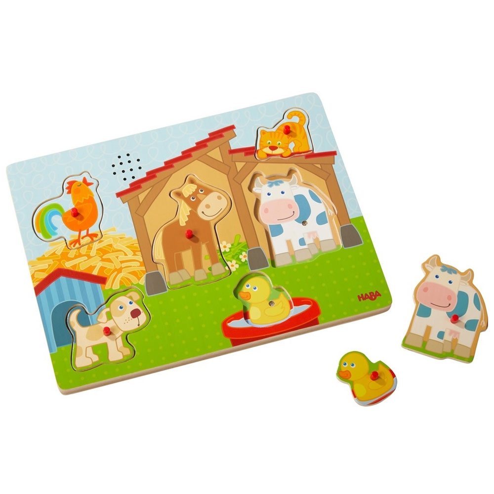 Haba Sounds - Clutching Puzzle On the farm