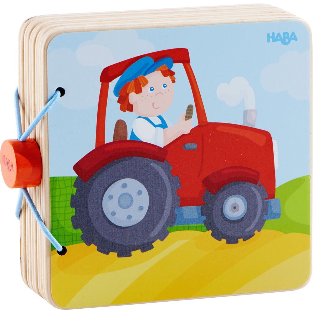 Haba Wooden Baby book Tractor