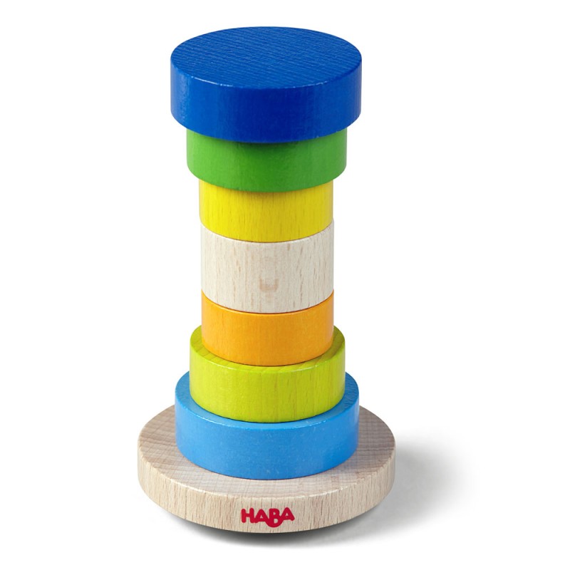 Haba παιχνίδι στοίβαξης με 10 ξύλινα τουβλάκια Πύργος ισορροπίας