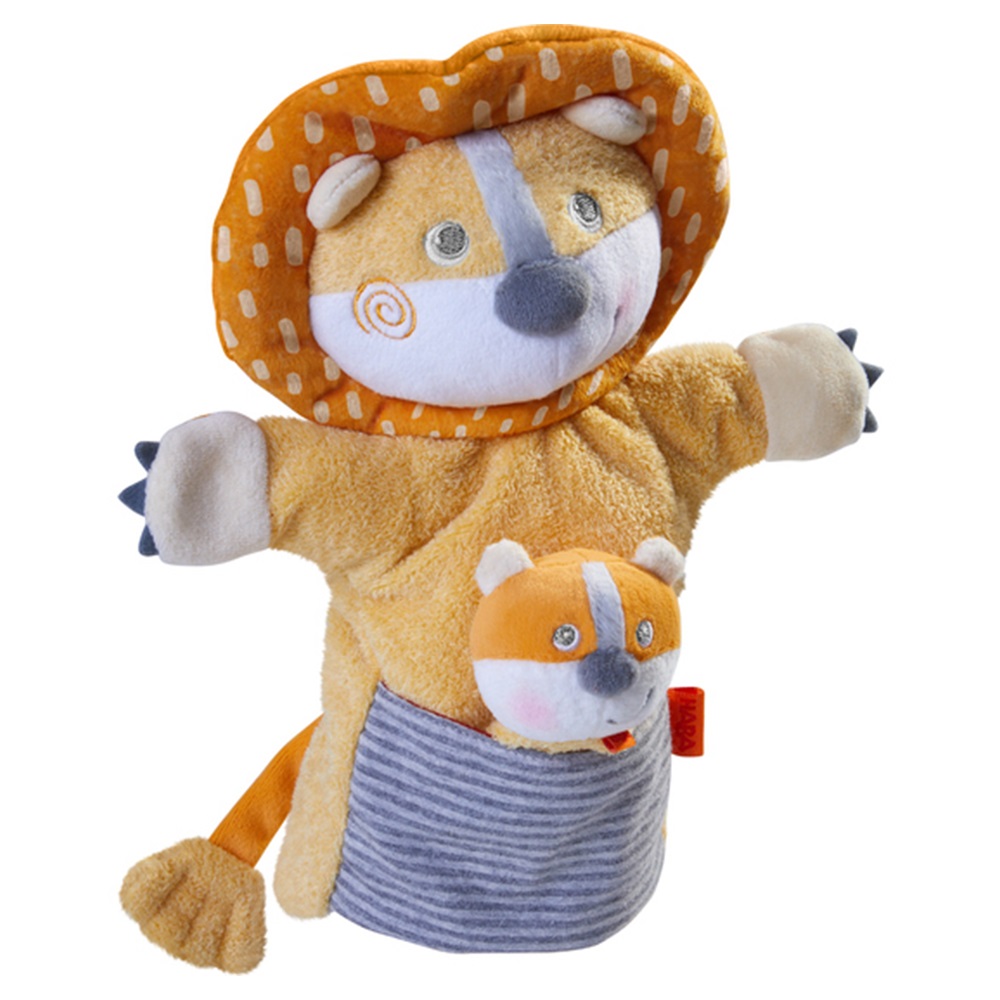 Haba Puppet Lion with Cub