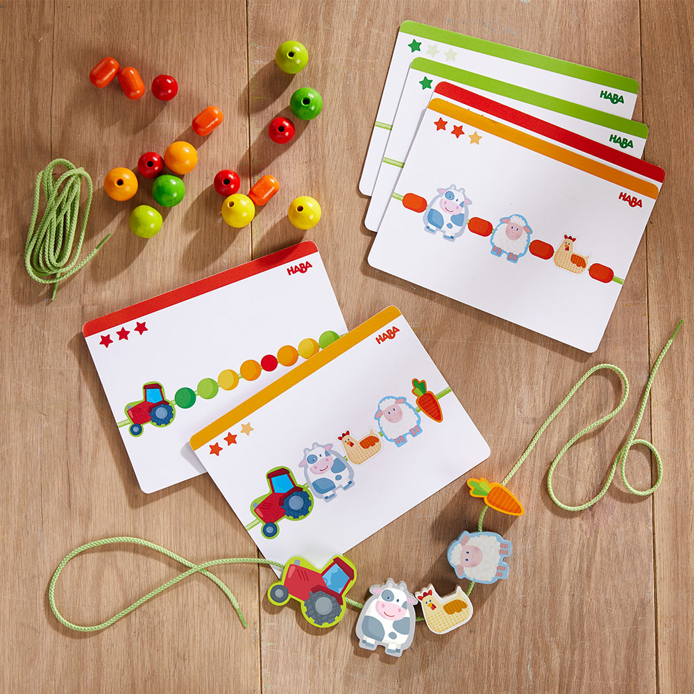 Haba Threading Game Farm Friends