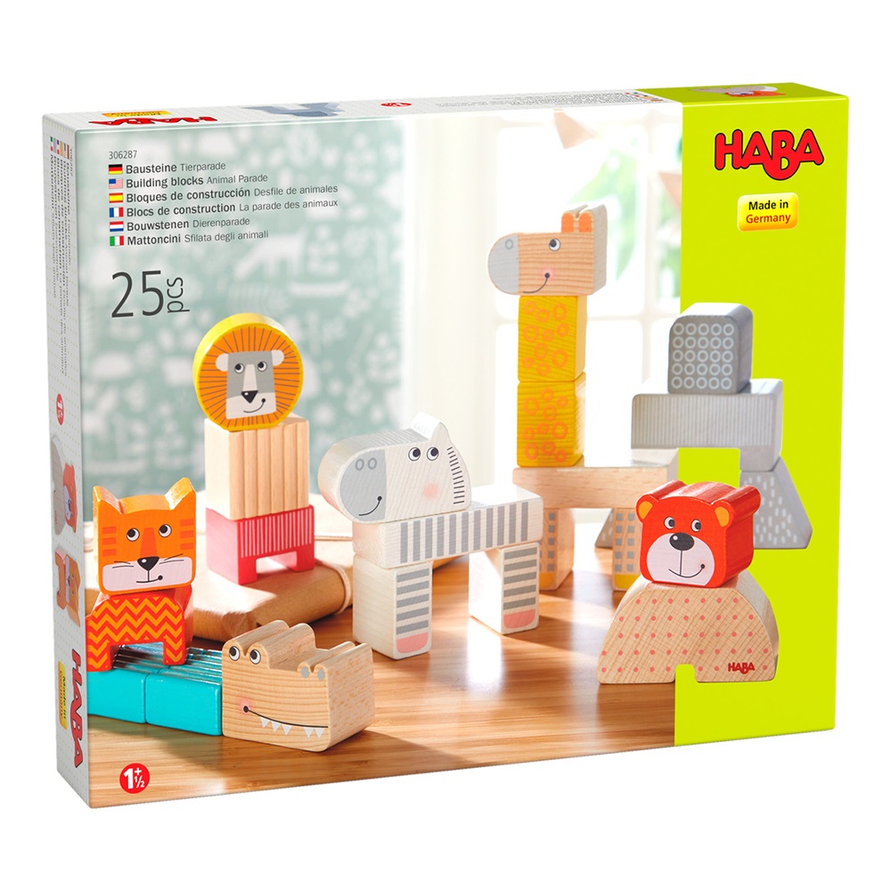 Haba Building blocks Animal Parade